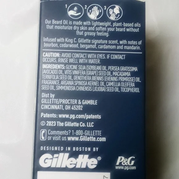 3 piece King C Gillette Beard Balm and Oil - Picture 4 of 8